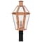 Quoizel Burdett 3-Light Aged Copper Outdoor Post Lantern BURD9015AC - alternate 1